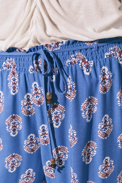 Women Secret Blue Print Women Blue Printed Long Trousers SKU: 3703240_19 Image 03