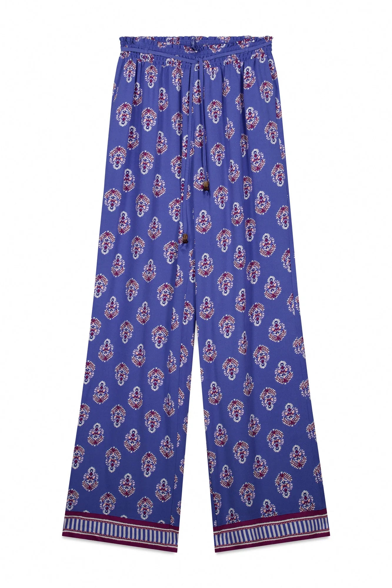 Women Secret Blue Print Women Blue Printed Long Trousers SKU: 3703240_19 Image 05
