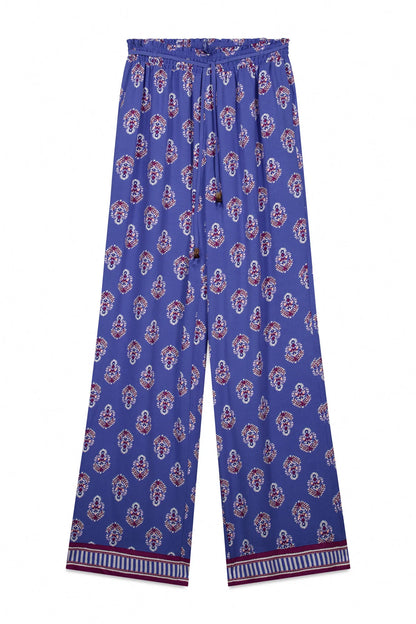 Women Secret Blue Print Women Blue Printed Long Trousers SKU: 3703240_19 Image 05