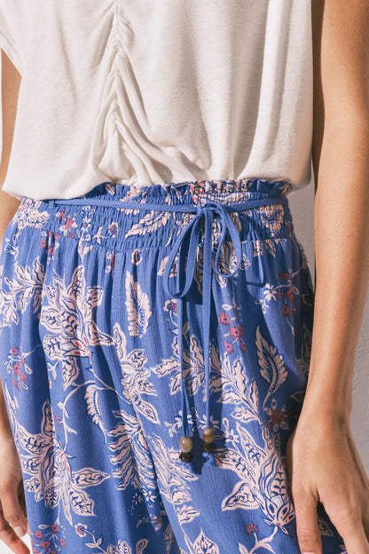Women Secret Blue Print Women Blue Printed Capri Trousers SKU: 3703241_19 Image 03