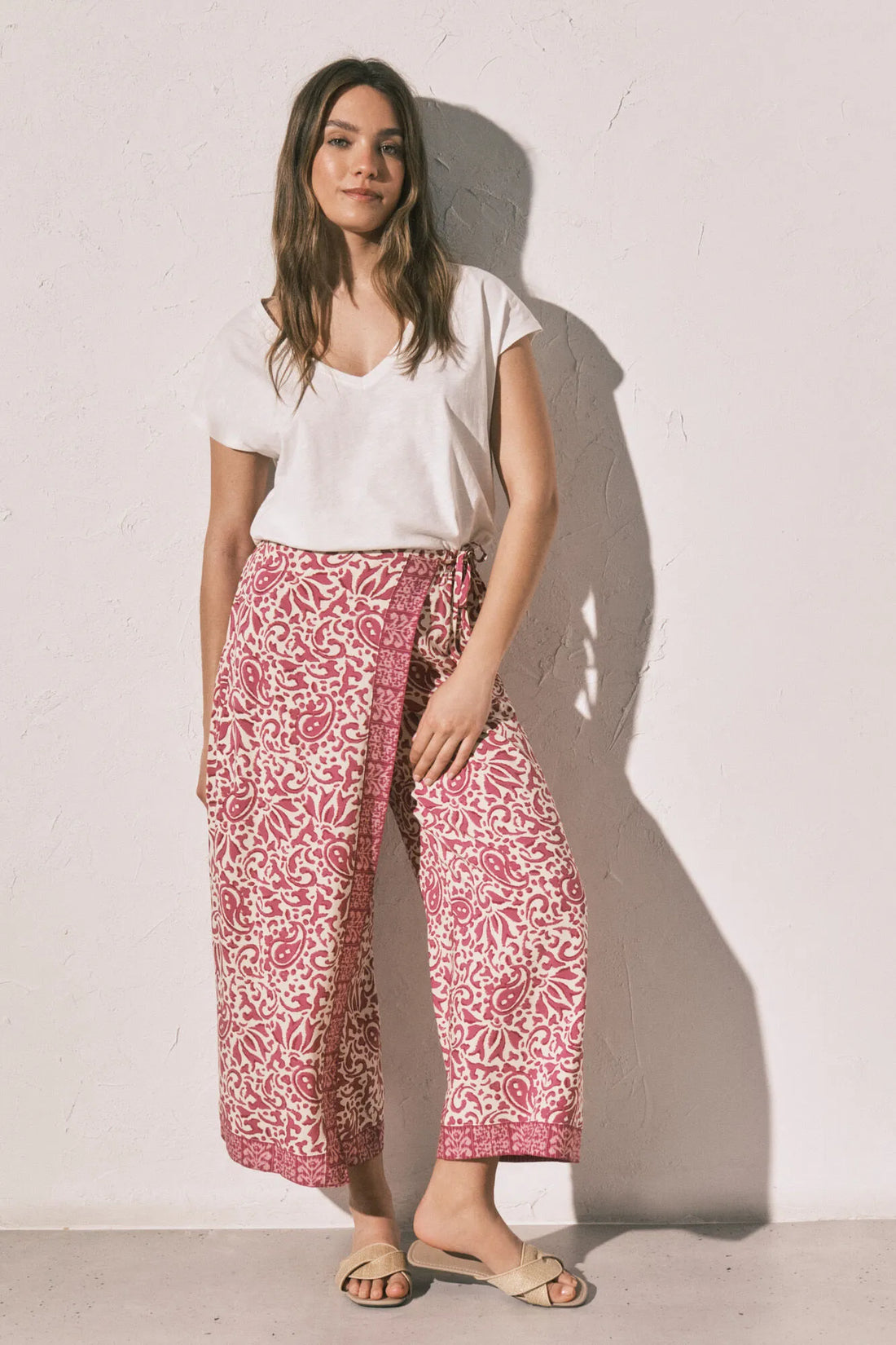 Women Secret Purple/Lilac Women Boho Print Fisherman Trousers SKU: 3704533_75 Image 01