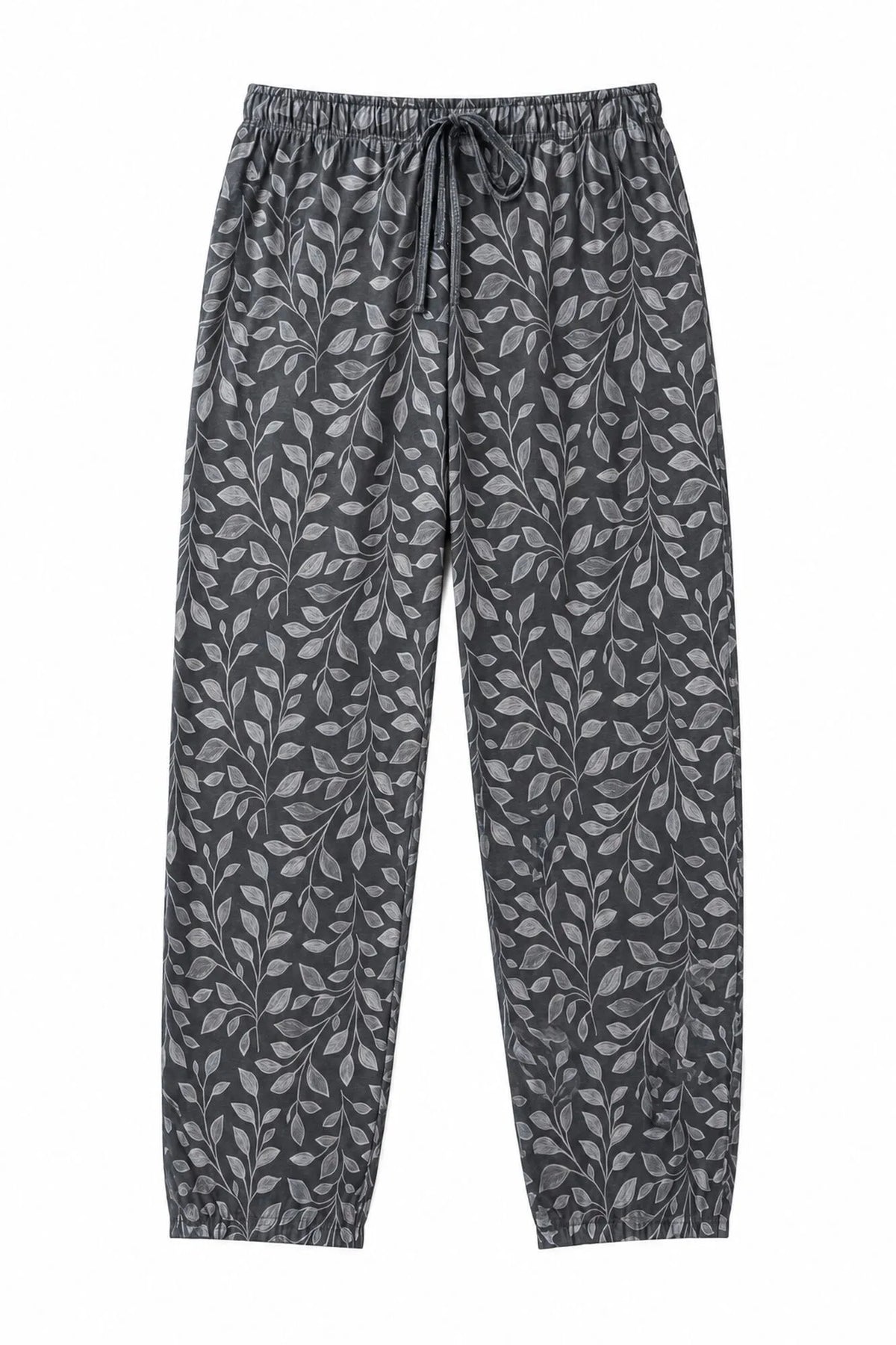 Women Secret Grey Print Women Grey Cotton Balloon Trousers SKU: 3704537_49 Image 05