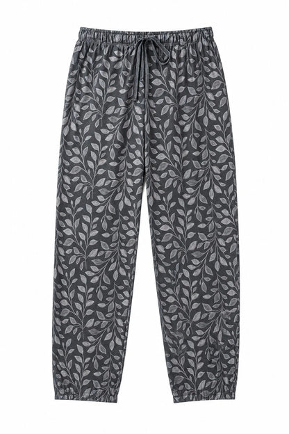 Women Secret Grey Print Women Grey Cotton Balloon Trousers SKU: 3704537_49 Image 05