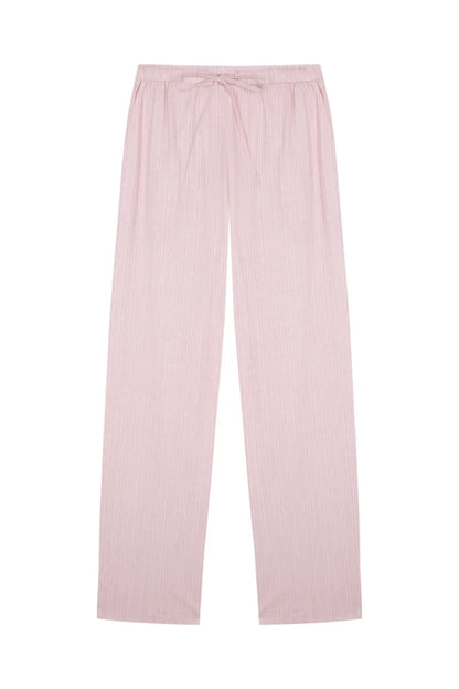 Women Secret Pink Women Pink Striped Long Trousers SKU: 3704541_73 Image 05