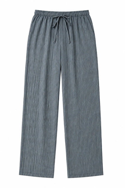 Women Secret Green Print Women Green Striped Long Trousers SKU: 3704545_29 Image 05