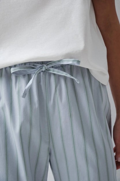 Women Secret Blue Print Women Blue Striped Long Trousers SKU: 3704546_19 Image 02
