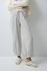 Women Secret Yellow Print Women Yellow Striped Balloon Trousers SKU: 3704547_09 Image 01
