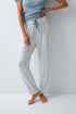 Women Secret White Print Women Animal Print Cotton Harem Trousers SKU: 3704552_97 Image 01
