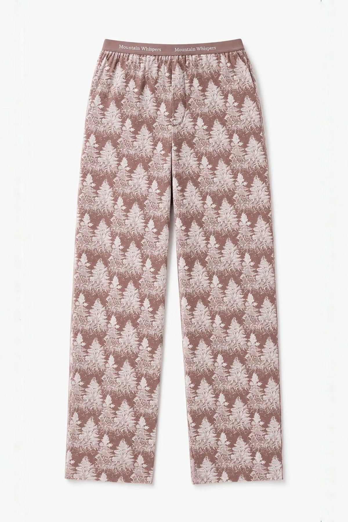 Women Secret Brown Print Women Forest Print Long Trousers SKU: 3704584_39 Image 05