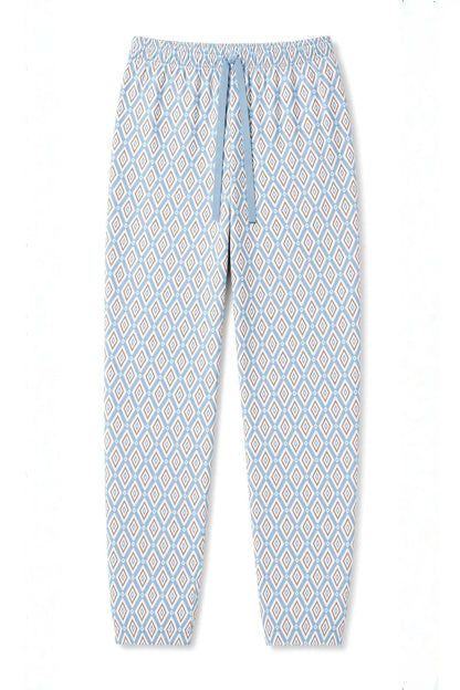 Women Secret Blue Print Women Folk Print Long Trousers SKU: 3704585_19 Image 05