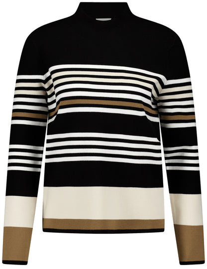 Turtle Neck Pullover With Stripes_370553-44713_1117_02