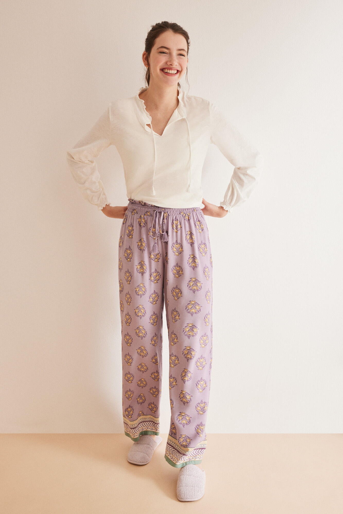 Slip On Lounge Trousers_3707199_79_01