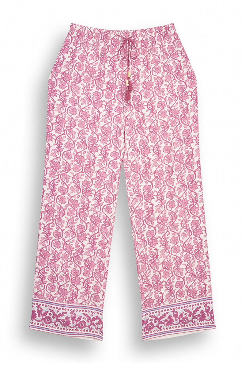 Maroon Print Long Pant_3707217_58_06