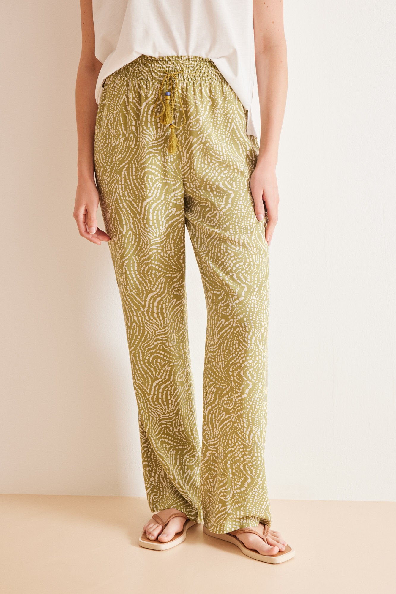 Ethnic Printed Green Pants_02