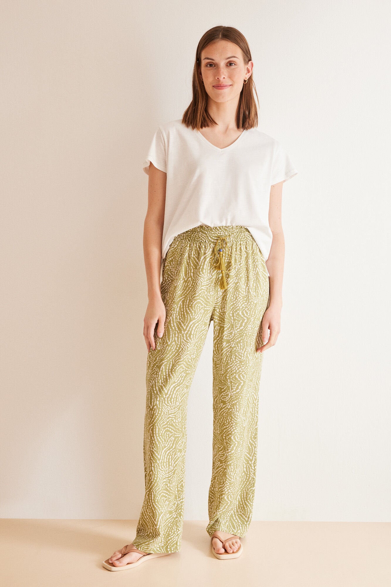 Ethnic Printed Green Pants_03