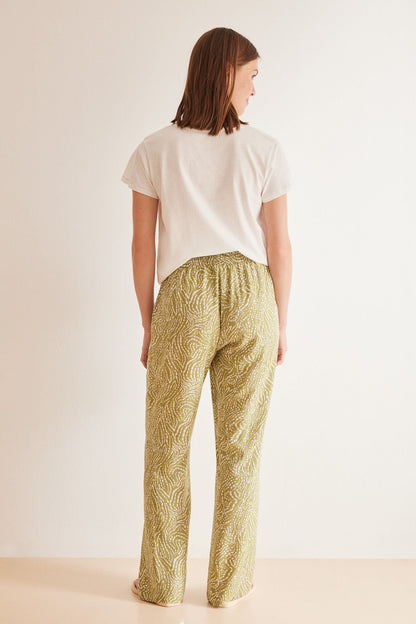 Ethnic Printed Green Pants_05