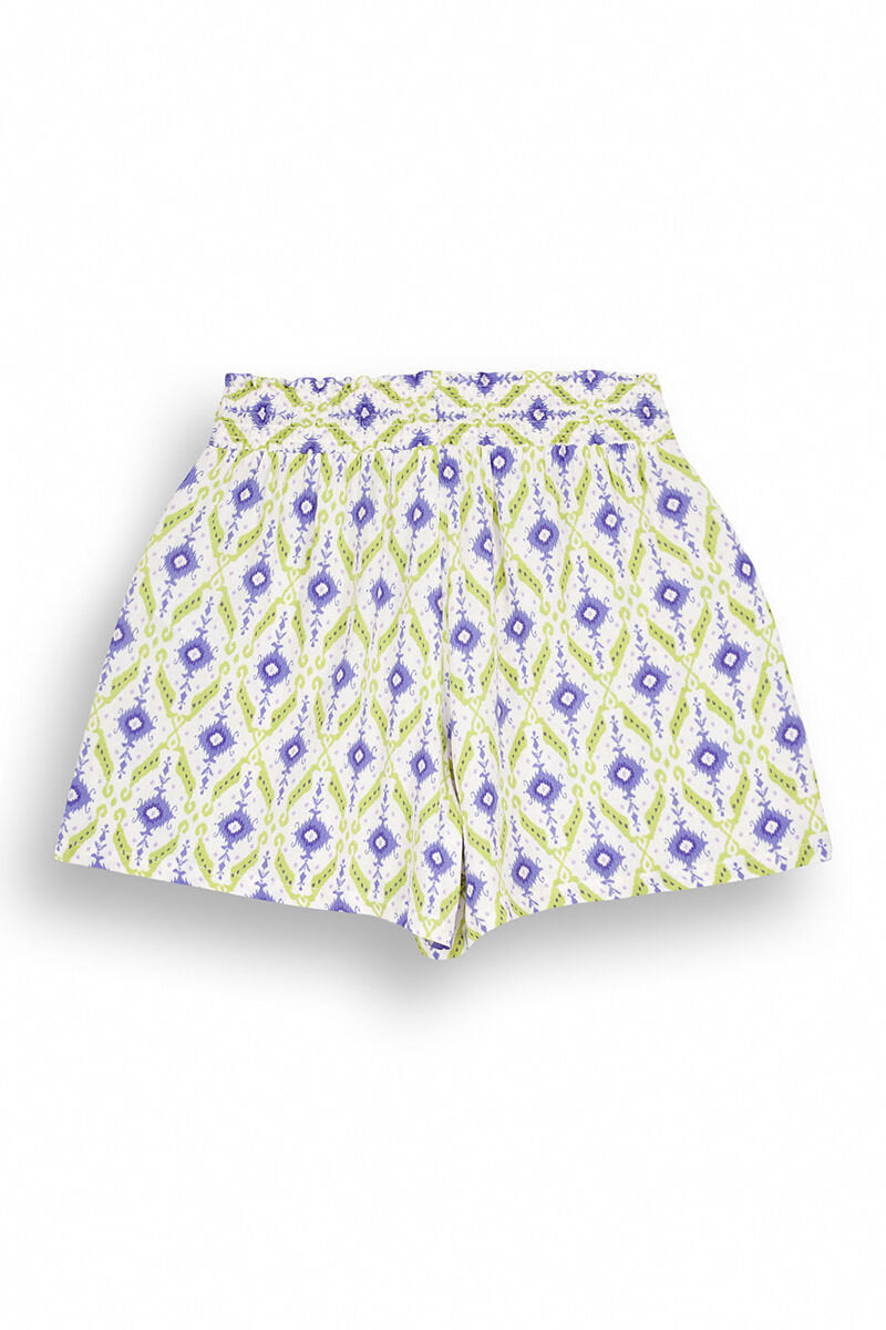 Ikat Geometric Pattern Short Pants_07