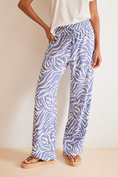 Blue Zebra Patterned Pants_03