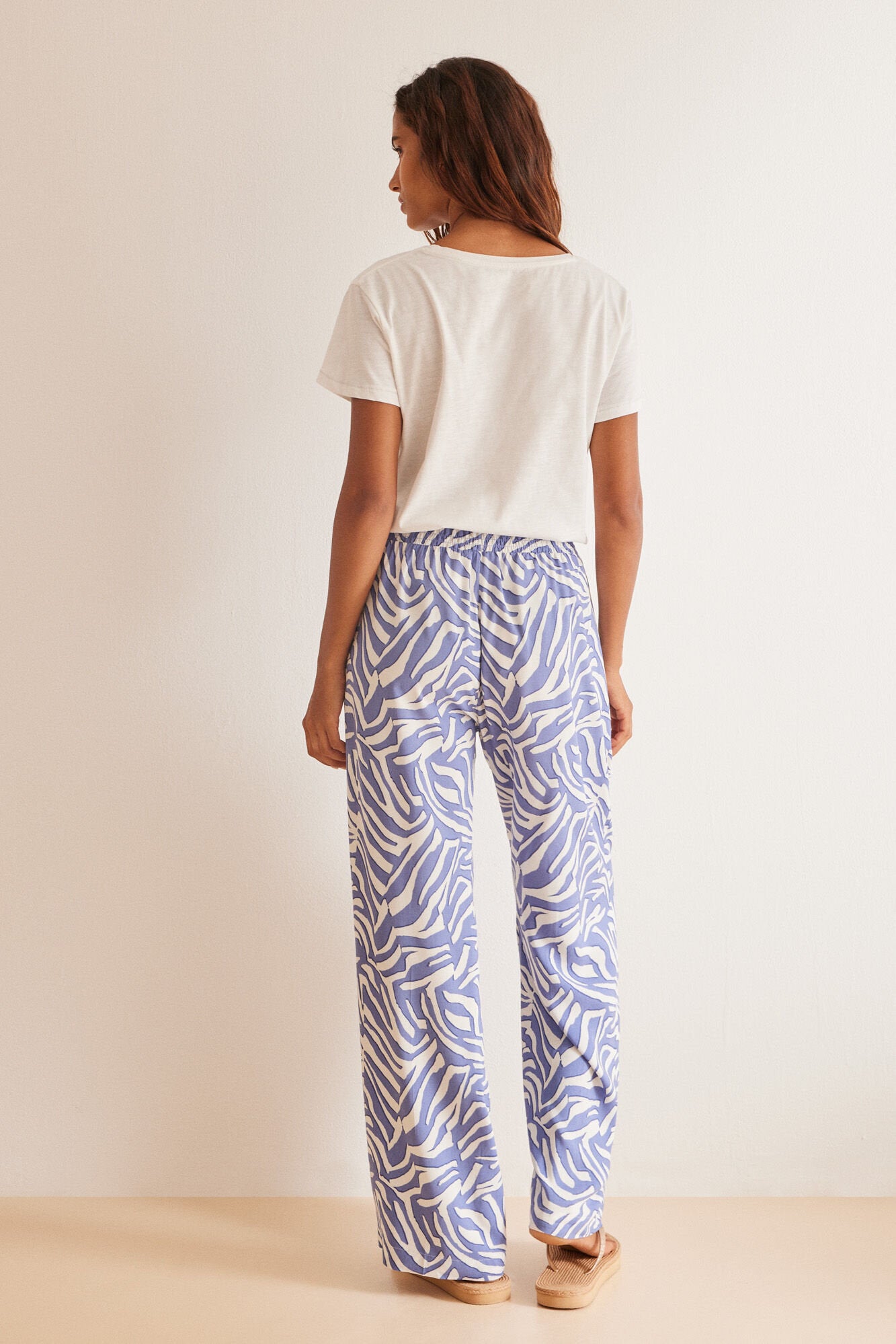 Blue Zebra Patterned Pants_04