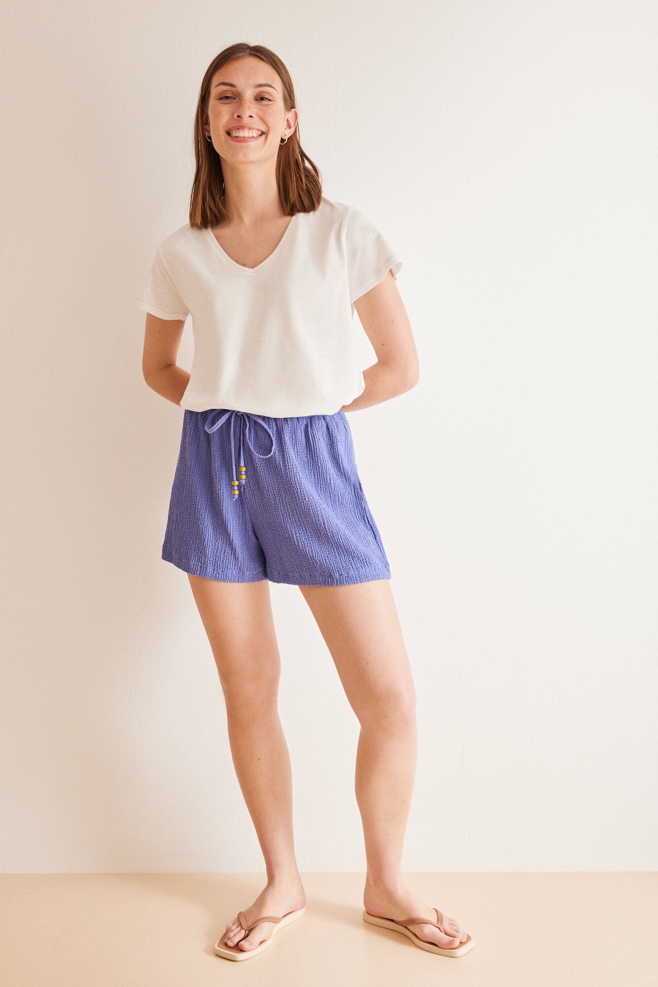 Blue Short Pants Embossed Texture_01