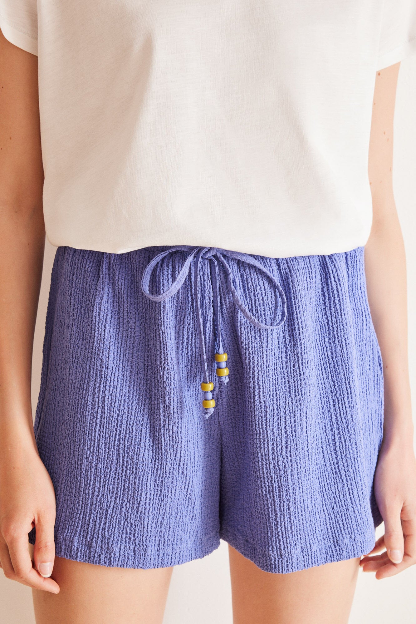 Blue Short Pants Embossed Texture_02