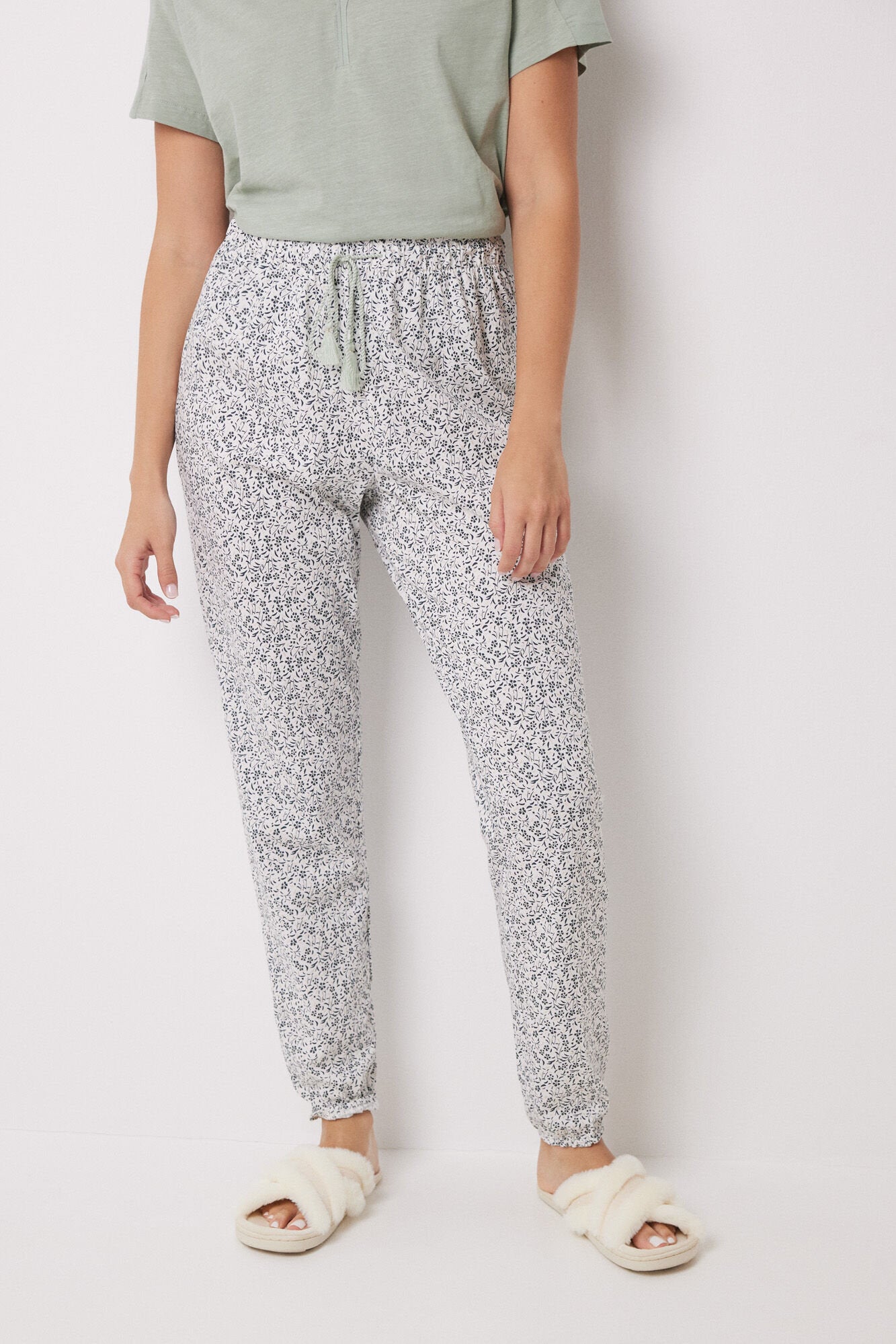 Skinny Pants 100% Cotton Print Flowers_02