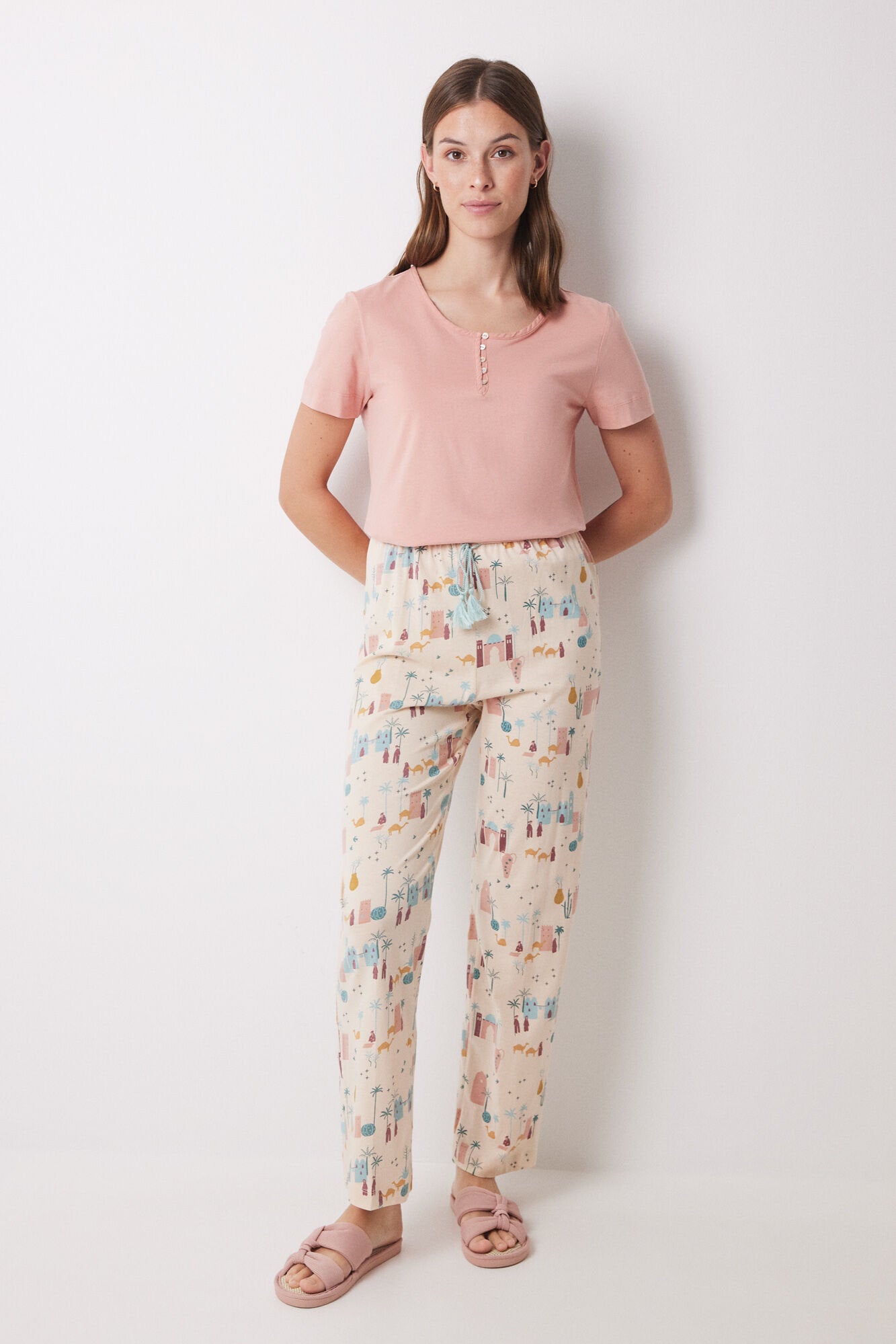 100% Ivory Cotton Long Pants_3708451_98_01