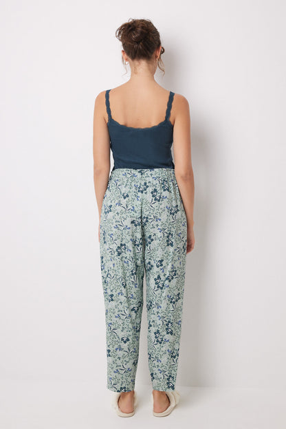 Viscous Trolley Pants Print Flowers_04