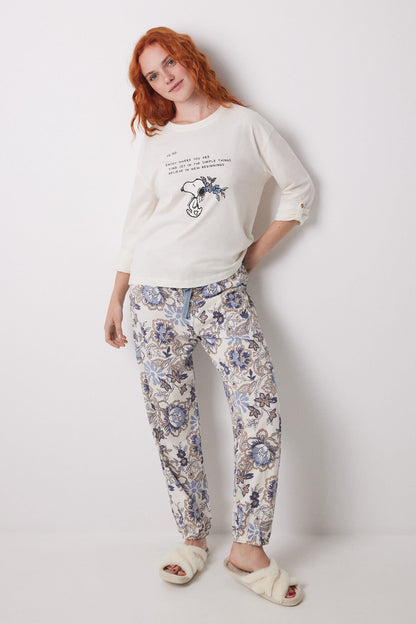 Women Secret_Long Carrot Trouser 100% Cotton Flowers_3709645_17_02
