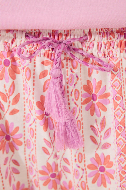 Women Secret_Long Lounge Trouser 100% Cotton Flowers_3709652_73_03