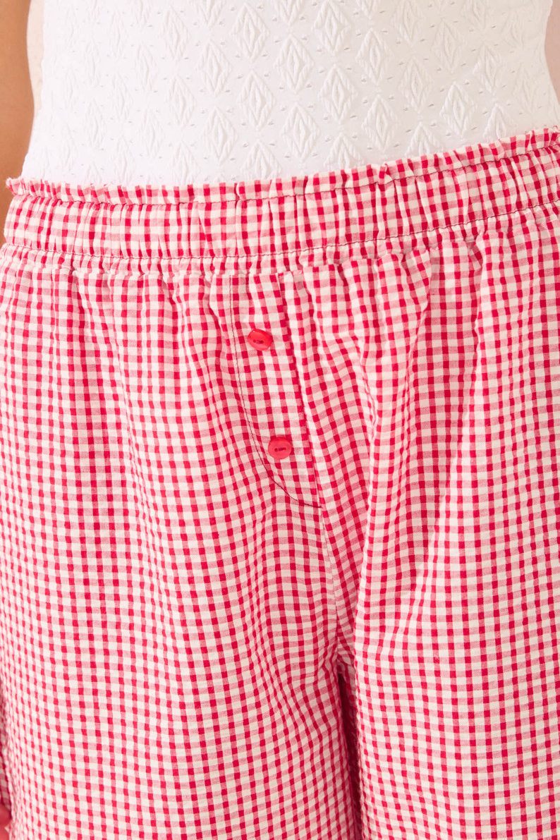 Women Secret_Red Gingham Capri Trouser_3709664_69_04