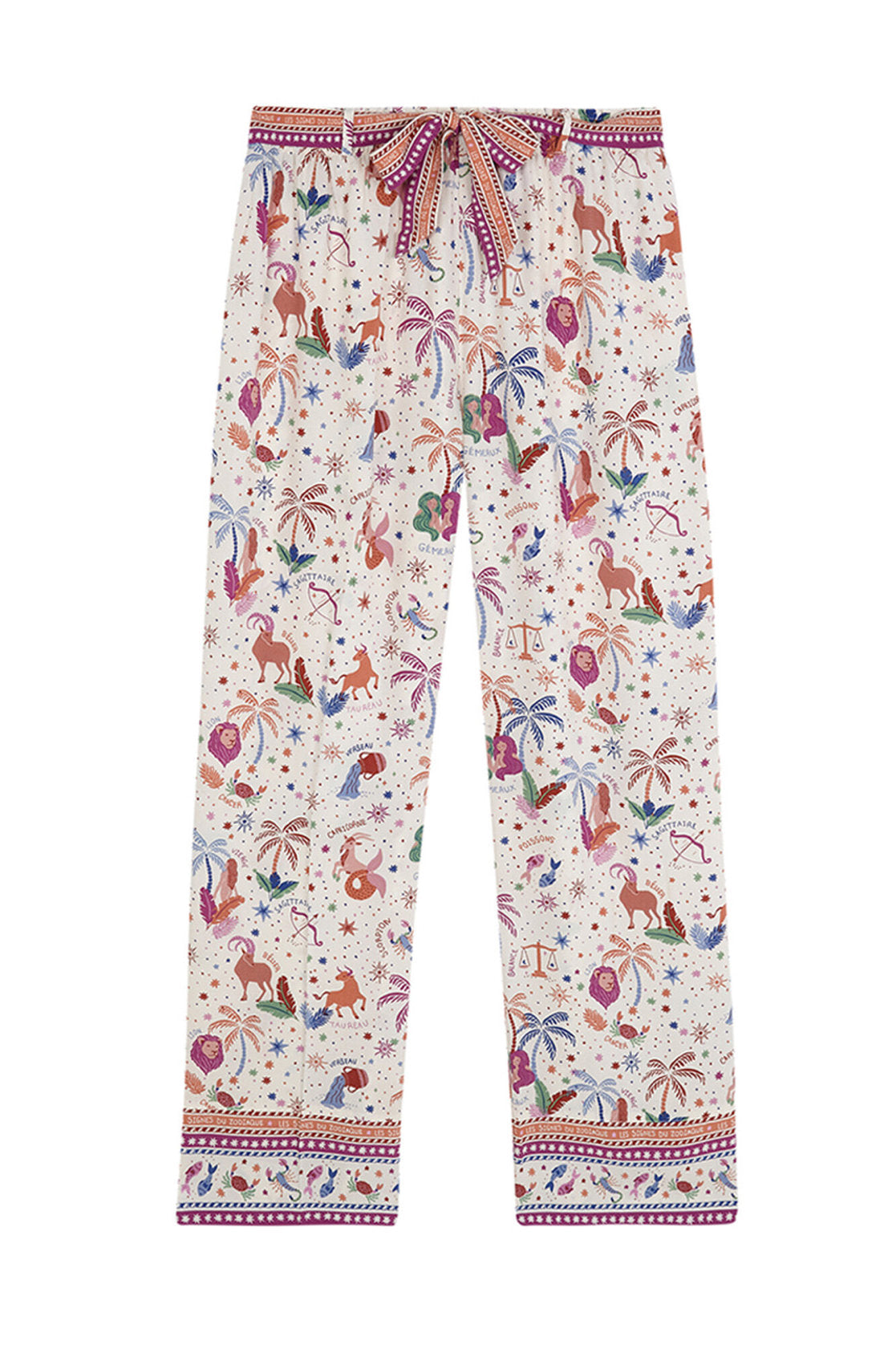 Women Secret_Long Viscose Trouser with Multicoloured Print_3709675_98_07