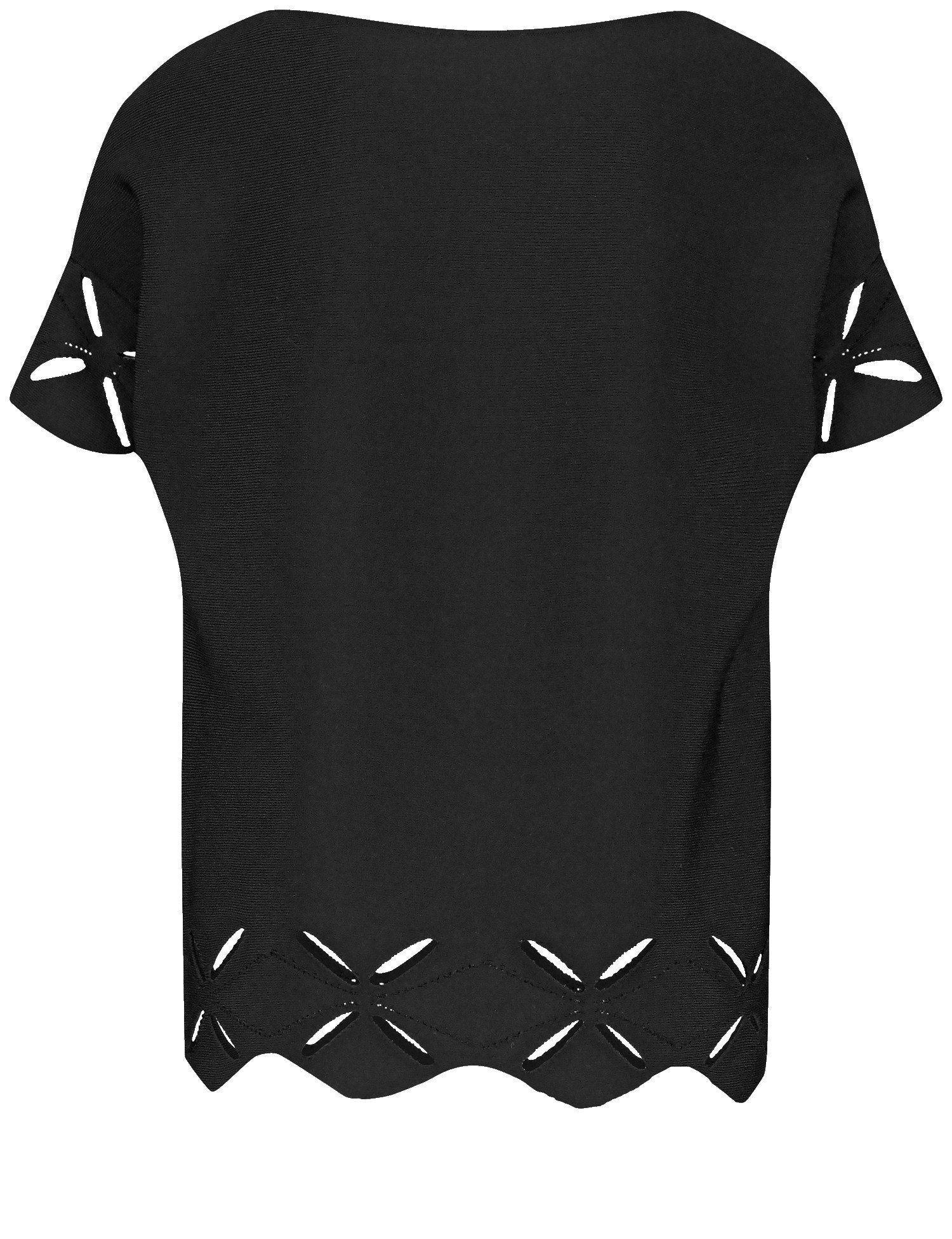 Loose Fit T Shirt With Cut Out Design_371007 35712_11000_02