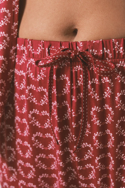 Women Secret_Red Print_Long Red Heart Print Classic Pyjamas_3792062_59_04