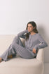 Women Secret_Charcoal Grey_Long Pyjamas Rib in Shiny Grey_3792065_40_01