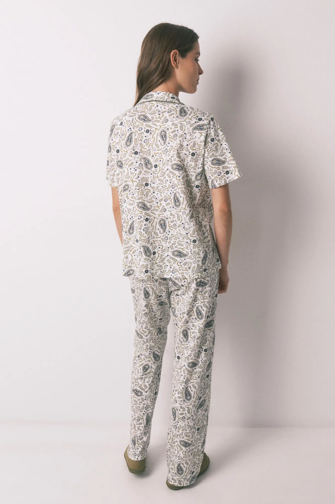 Women Secret_Green Print_Green Cotton Paisley Classic Pyjamas_3793064_29_04