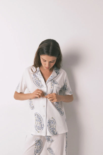 Women Secret_White Print_Blue Cotton Paisley Classic Pyjamas_3793067_97_01