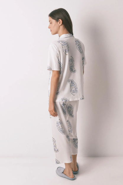 Women Secret_White Print_Blue Cotton Paisley Classic Pyjamas_3793067_97_05