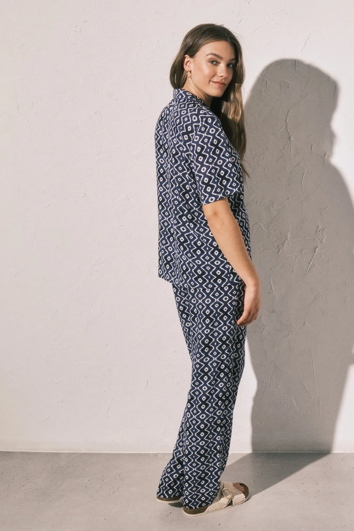 Women Secret Blue Print Women Blue Printed Classic Pyjamas SKU: 3794098_19 Image 05