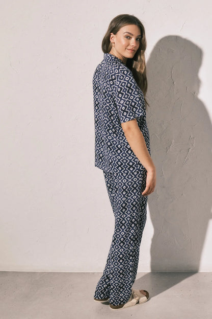 Women Secret Blue Print Women Blue Printed Classic Pyjamas SKU: 3794098_19 Image 05