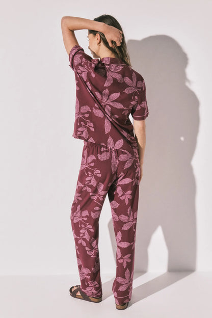 Women Secret Wine Women Floral Classic Pyjamas SKU: 3794099_68 Image 05