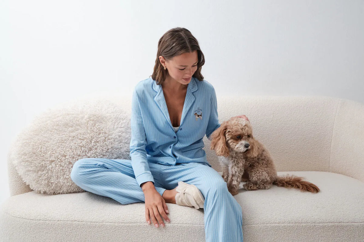 Women Secret Blue Print Women Blue Striped Classic Pyjamas SKU: 3794120_19 Image 07