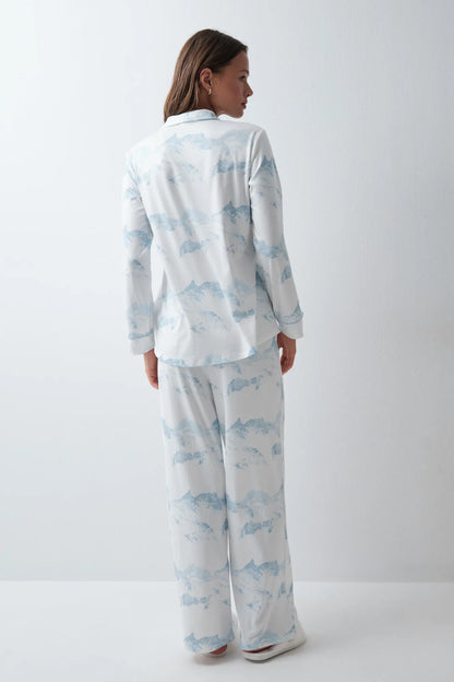 Women Secret White Print Women Printed Classic Pyjamas SKU: 3794124_97 Image 05