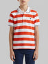 Benetton Red Boys Striped Polo SKU: 37JJC3023_903 Image 00