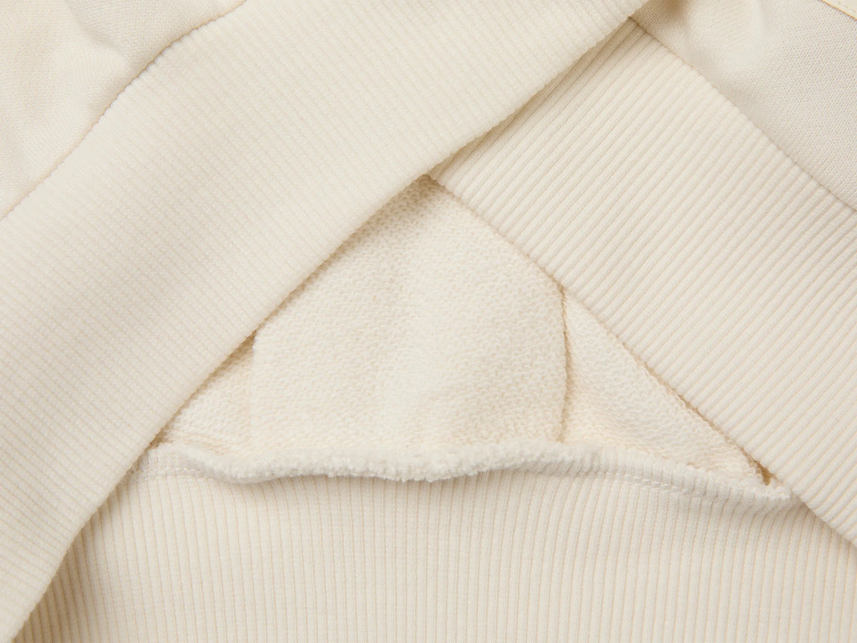 Benetton Creamy White Girls 100% Cotton Closed Sweatshirt SKU: 38O3C10U6_0R2 Image 03