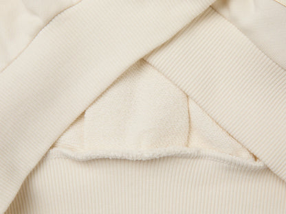 Benetton Creamy White Girls 100% Cotton Closed Sweatshirt SKU: 38O3C10U6_0R2 Image 03