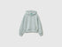 Benetton Light Green Girls 100% Cotton Hoodie SKU: 38O3C506C_00M Image 01