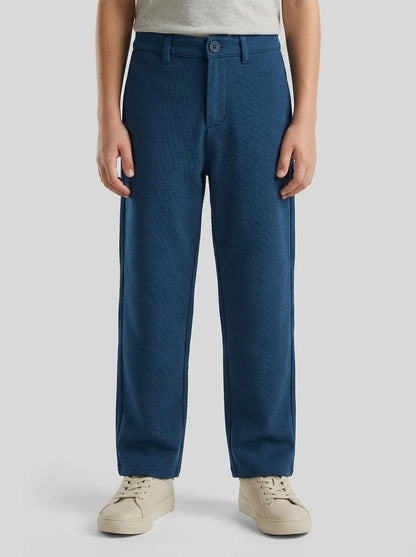 Benetton Dark Blue Boys Elegant Trousers SKU: 38PZCF073_37T Image 00