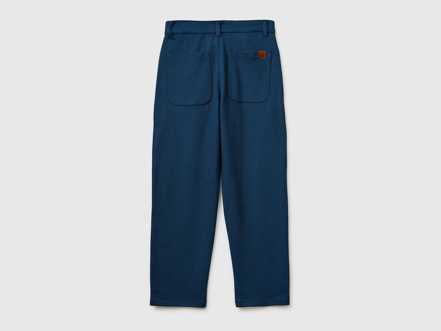 Benetton Dark Blue Boys Elegant Trousers SKU: 38PZCF073_37T Image 02