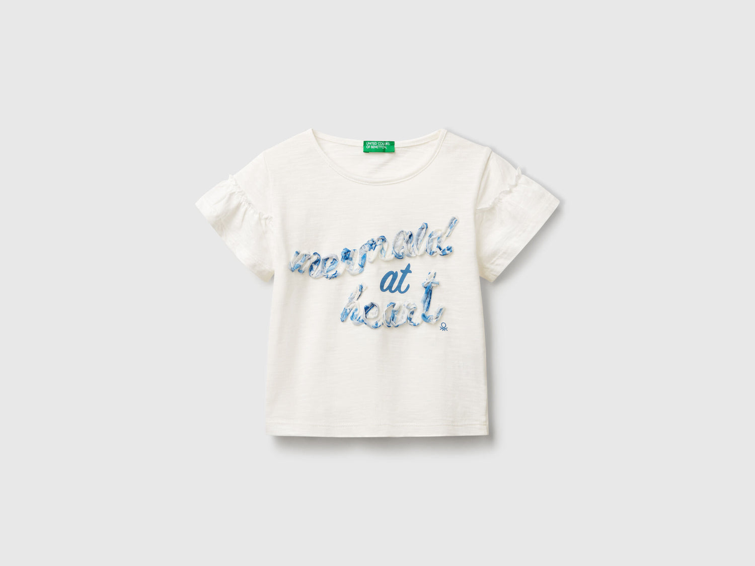 Benetton_T-Shirt with Applique_38V4G10JI_074_01